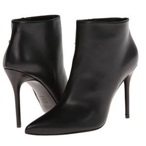 Stuart Weitzman Sleek Black Stiletto Booties